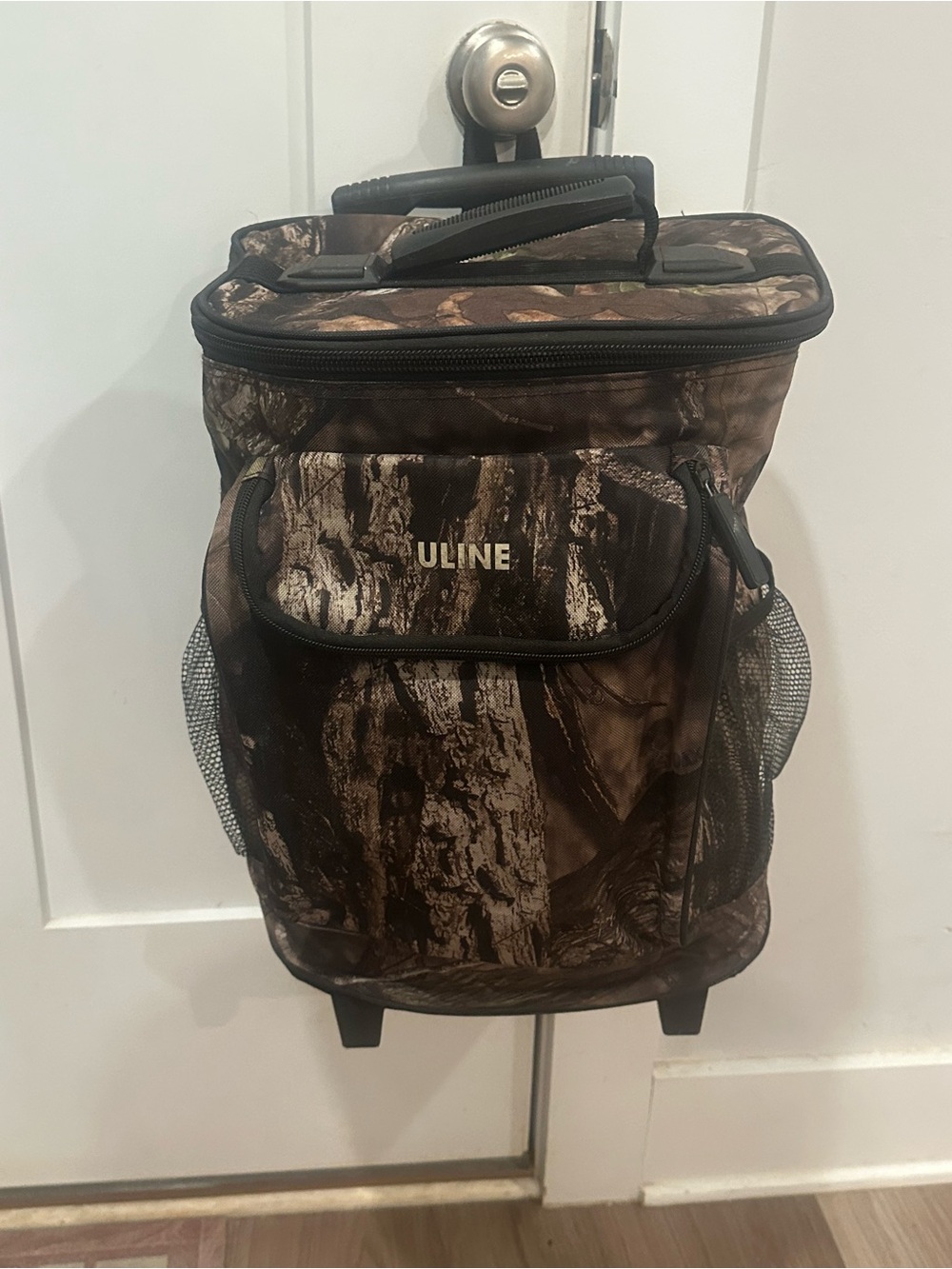ULINE Men's Camo Rolling Cooler Bag - Brown Camo New Never Used